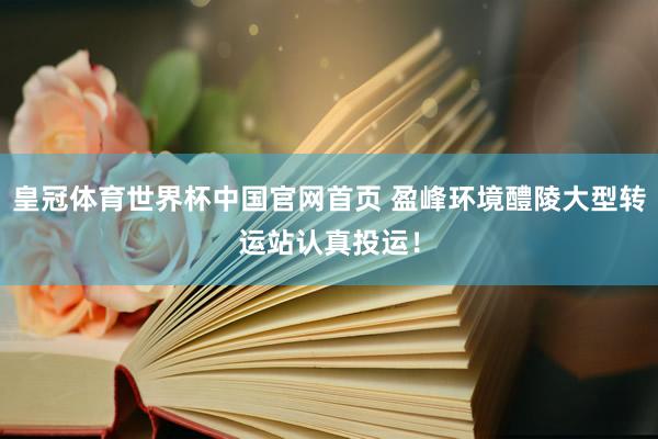 皇冠体育世界杯中国官网首页 盈峰环境醴陵大型转运站认真投运!